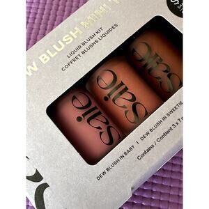 SAIE Dew Blush Mini Trio NEW makeup Liquid kit. Colors: baby, sweetie, spicy